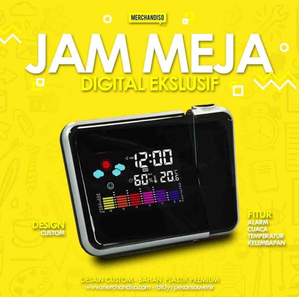 jam meja promosi digital